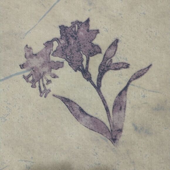 VTG Westpoint Stevens Twin Fitted Flat Sheet Set Blue Floral  Cotton Blend - Picture 4 of 11